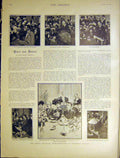 Original Old Antique Print Unionist Demonstration Blenheim Palace 1901 Victorian