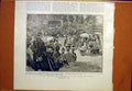 Original Old Antique Print Theatre Gerardmer Vosges Mountains 1901 Victorian