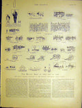 Original Old Antique Print British Army Military Exhibition Earls Court 1901