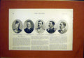 Original Old Antique Print Portraits War Killed Sier Sheridan 1901 Victorian