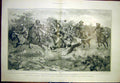 Original Old Antique Print Sekukuni Native Viljoen Commando Maud Horse 1901