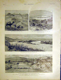 Original Old Antique Print Afghanistan Frontiers Roberts Mansion House 1901