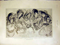 Original Old Antique Print Dream Fair Women Sketch Scene Play Ophir Hall 1901