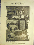 Original Old Antique Print Advert Fry'S Cocoa Food 1901 20th Century