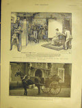 Original Old Antique Print Prince Princess Wales Sandringham Photography 1901