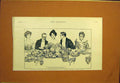 Original Old Antique Print Gibson Play Widow Friends 1901 20th