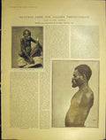 Original Old Antique Print Uganda Protectorate Pygmy Semliki Unyoro 1901 20th