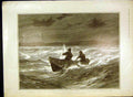 Original Old Antique Print Hedin Boatman Kutchuk Dixon Explorer Asia 1902 20th