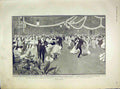Original Old Antique Print King Edward Hospital Trust Ball Crystal Palace 1902