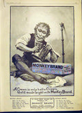 Original Old Antique Print Monkey Brand Soap Crown Brooke'S Advert 1902 20th