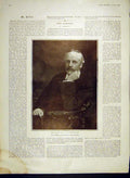 Original Old Antique Print Portrait Balfour Member Parliament 1902 20th Century