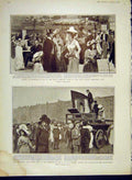 Old Antique Print Buttonholes Earl'S Court Coronation Fete Finsbury 1902 20th