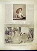 Original Old Antique Print Bob Cherry Child Camp Africa Calf Bucket Ralston 1902