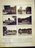 Old Antique Print Thames Vandalism Bridge Portrait Queen Alexandra 1902 20th