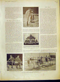 Old Antique Print Bradsky Roberts Casket Paris Airship Sport Indian Art