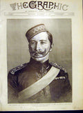 Original Old Antique Print German Emperor Uniform Colonel-In-Chief Dragoons 1902