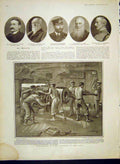 Original Old Antique Print Portrait Battenburg Barlow Gunnery Practice Navy 1902