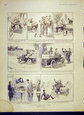 Original Old Antique Print Ripley Road Travels Motor-Car Automobile 1902 20th