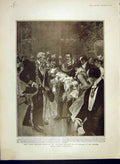 Original Old Antique Print King Emmanuel Quirinal Kitchener Soudan Troops 1902