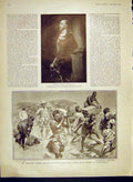 Original Old Antique Print Portrait Seymour Herkomer Somaliland Expedition 1902