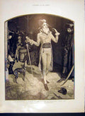 Original Old Antique Print Aristocrat Summons Execution Paris France Cooper 1902