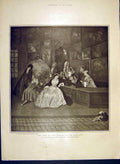 Original Old Antique Print Picture-Dealer Gersaint Watteau Fine Art 1902 20th