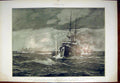 Original Old Antique Print Hms Ophir Juno St George Ships Martino Fine Art 1902