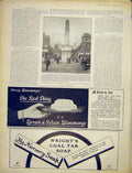Old Antique Print Obelisk London St George'S Circus Advert Wright'S 1903 20th
