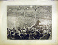 Original Old Antique Print Chamberlain Fiscal Birmingham Fishy Story Mills 1903
