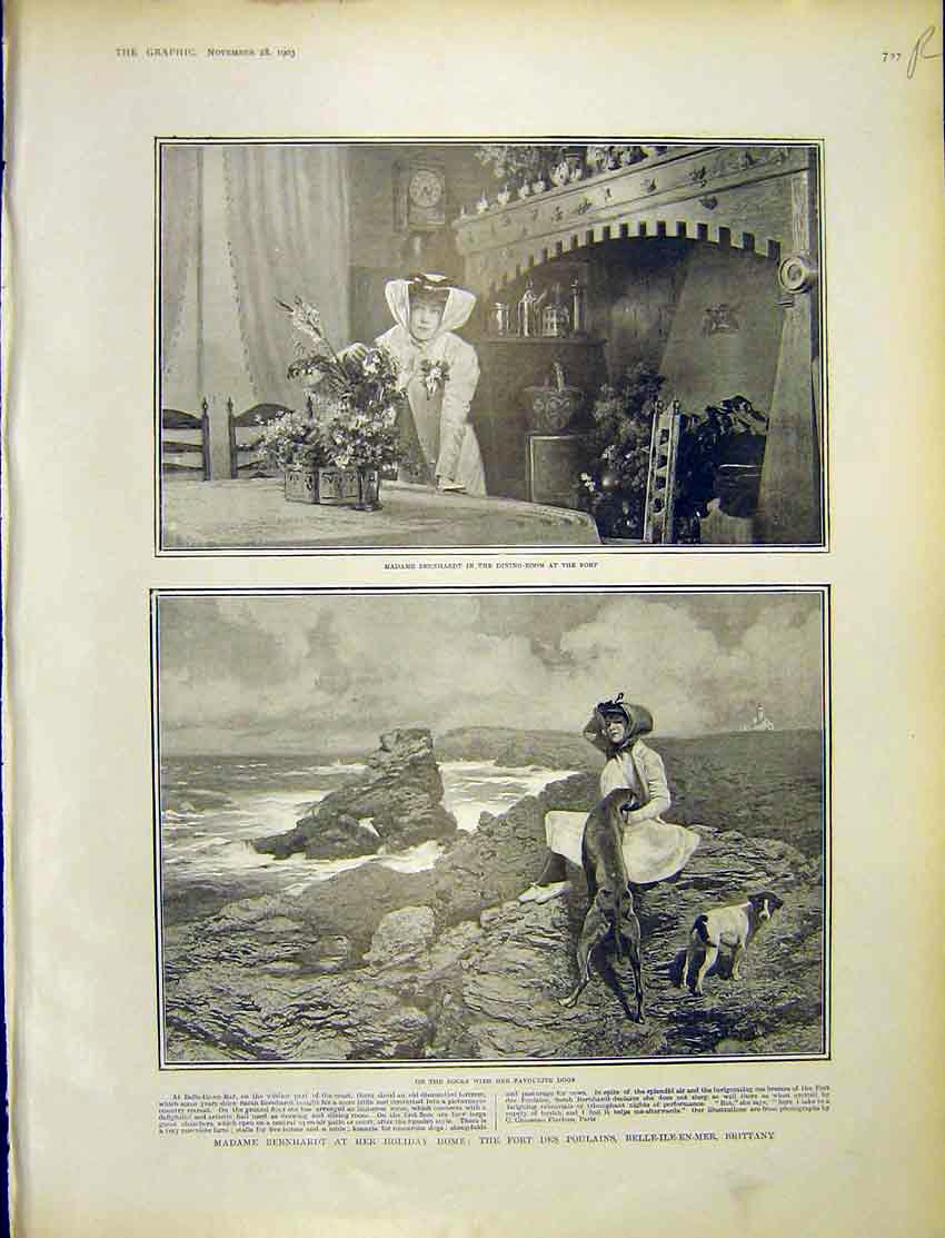 Original Old Antique Print Macedonian Insurgents Crystal Palace Lebaudy 1903