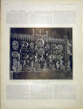 Original Old Antique Print GPlate Banquet King Queen Italy Windsor Castle 1903