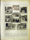 Original Old Antique Print Naples Streets Ss Winifred African Beauty Congo 1903