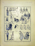 Original Old Antique Print Scenes Earl Girl Musical Comedy Adelphi Brock 1903