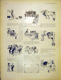 Original Old Antique Print Pages Sketches Miranda'S Diary Macgregor 1903 20th
