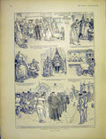 Original Old Antique Print Romance Reality Sequel Story Sketches Ralston 1903
