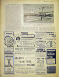 Original Old Antique Print Dundee-Vryheid Railway Train Africa Advert 1903 20th