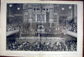 Original Old Antique Print Chamberlain Campaign Meeting Glasgow Scotland 1903