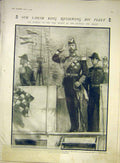 Original Old Antique Print King Fleet Victoria Albert Yacht Macpherson 1911 20th