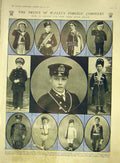 Original Old Antique Print Prince Wales Foreign Compeers Portrait Huyshe 1911