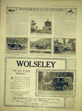 Original Old Antique Print Maudslay Car Arrol-Johnston Straker-Squire Wolseley