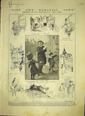 Old Antique Print Sketches Edinburgh Owen Tolbooth Castle Queen Mary 1911 20th