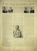 Original Old Antique Print House Commons Peers Lansdowne Cecil Lafayette 1911