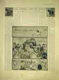 Original Old Antique Print August Exodus Wilson Sketches Abbot Guinness 1911