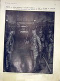 Antique Old Antique Print Sier Sentinel Officer Pickets London Kingston-Jones 01MBB1