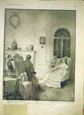 Old Antique Print Agatha Admirers Duel Durden Rabanus Story Sketches 1911 20th