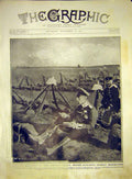 Original Old Antique Print German Crown Prince Manoeuvres Military 1911 20th