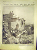 Old Antique Print Japanese Schoolboy Military Manchurian Battlefield 1911 20th