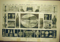 Original Old Antique Print Relics London Museum Historical Pewter Bronze 1911