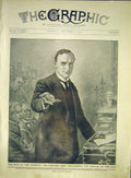 Original Old Antique Print Portrait Edward Grey Parliament Morocco Cleaver 1911