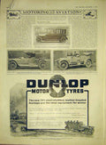 Old Antique Print Motor Car Wolseley Daimler Limousine Lancia Dunlop 1911 20th